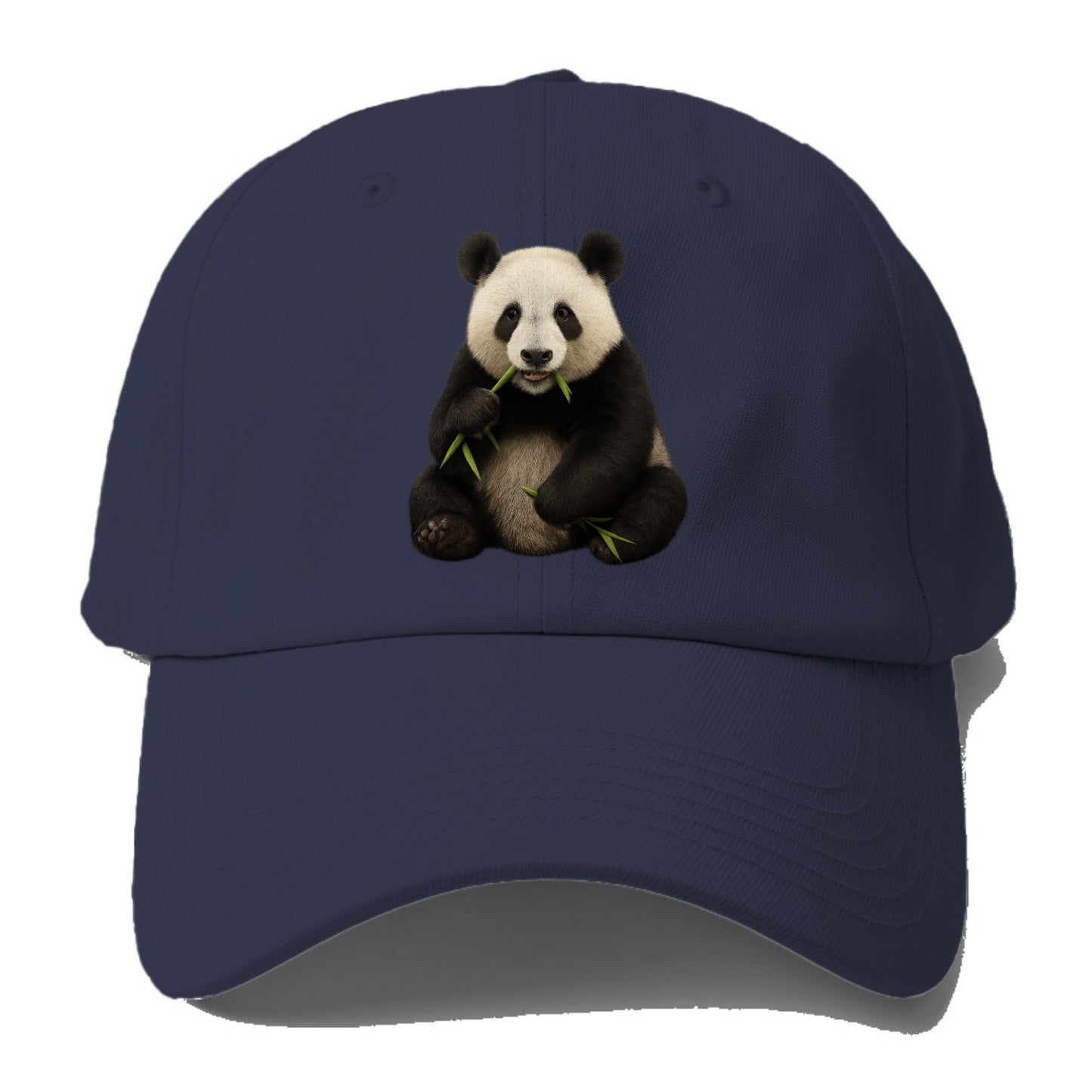 realistic panda eating bamboo hat Hat