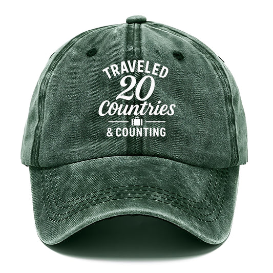 traveled twenty countries and counting Hat