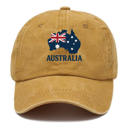 Australian Flag and Map Hat