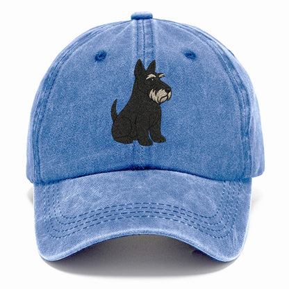 Scottish Terrier Black Sitting Pose Hat