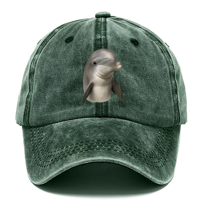 dolphin portrait design Hat