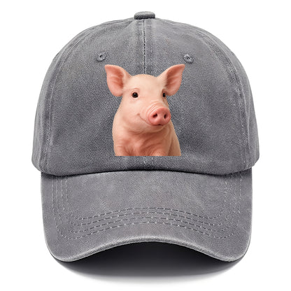pig portrait design Hat