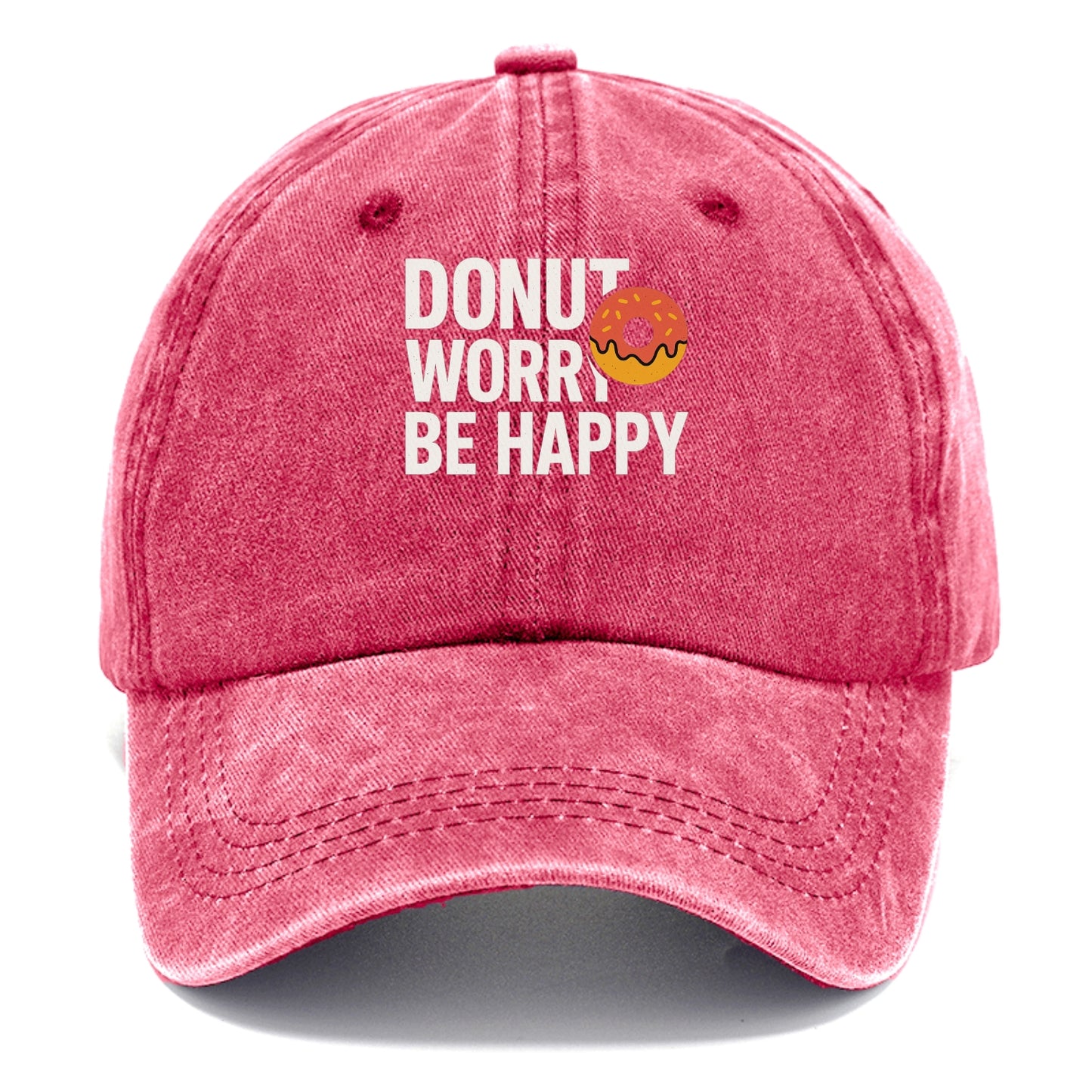 donut worry be happy Hat