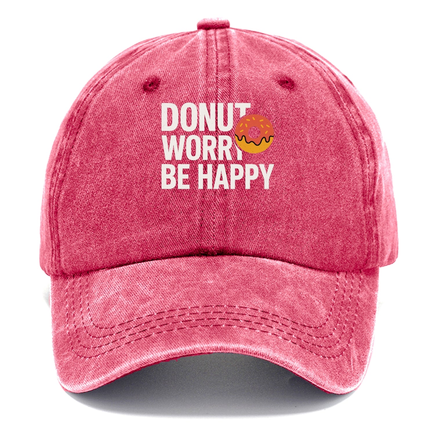 donut worry be happy Hat