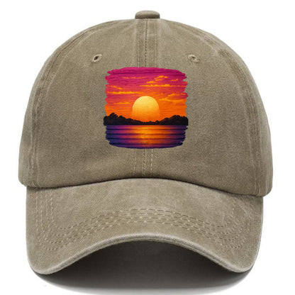serene sunset hues Hat