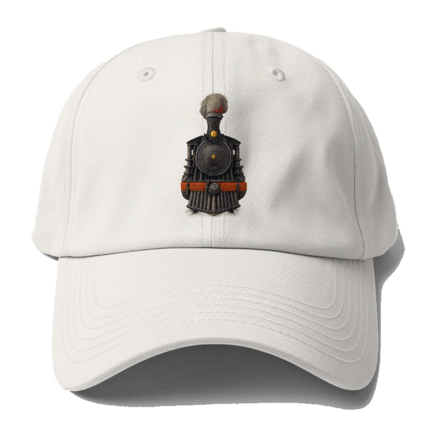 steam engine textured train illustration Hat