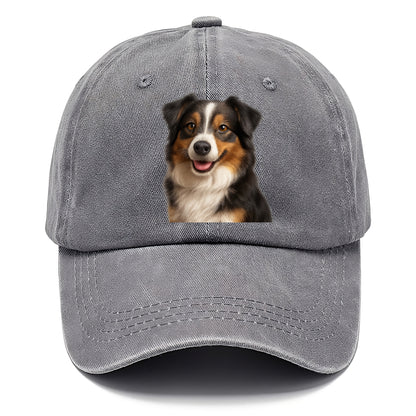 mini australian shepherd portrait design Hat