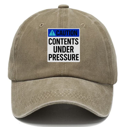 contents under pressure Hat