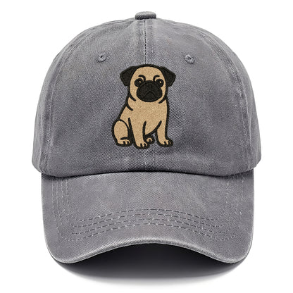 fawn-pug-sitting-charming-pose Hat