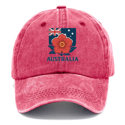 Australian Patriotic Floral Hat