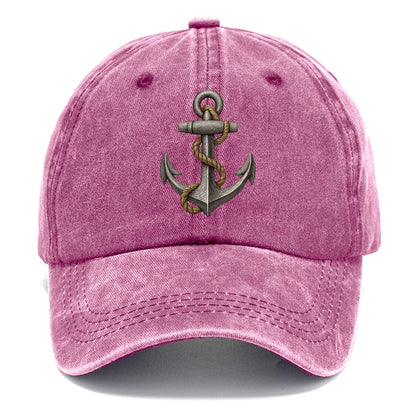 anchor and rope nautical illustration Hat