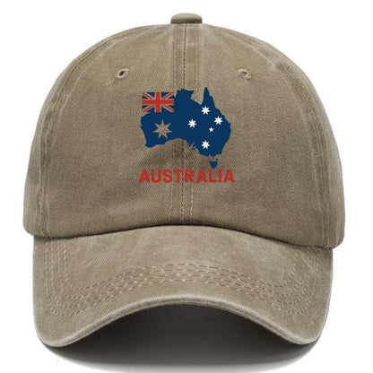 Australian Flag Map Hat