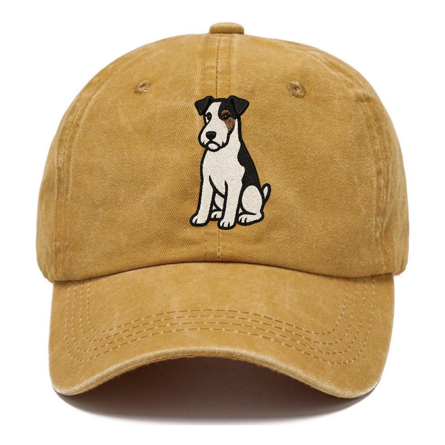wire-fox-terrier-white-black-markings-spirited-charm Hat