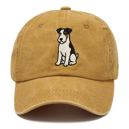 wire-fox-terrier-white-black-markings-spirited-charm Hat