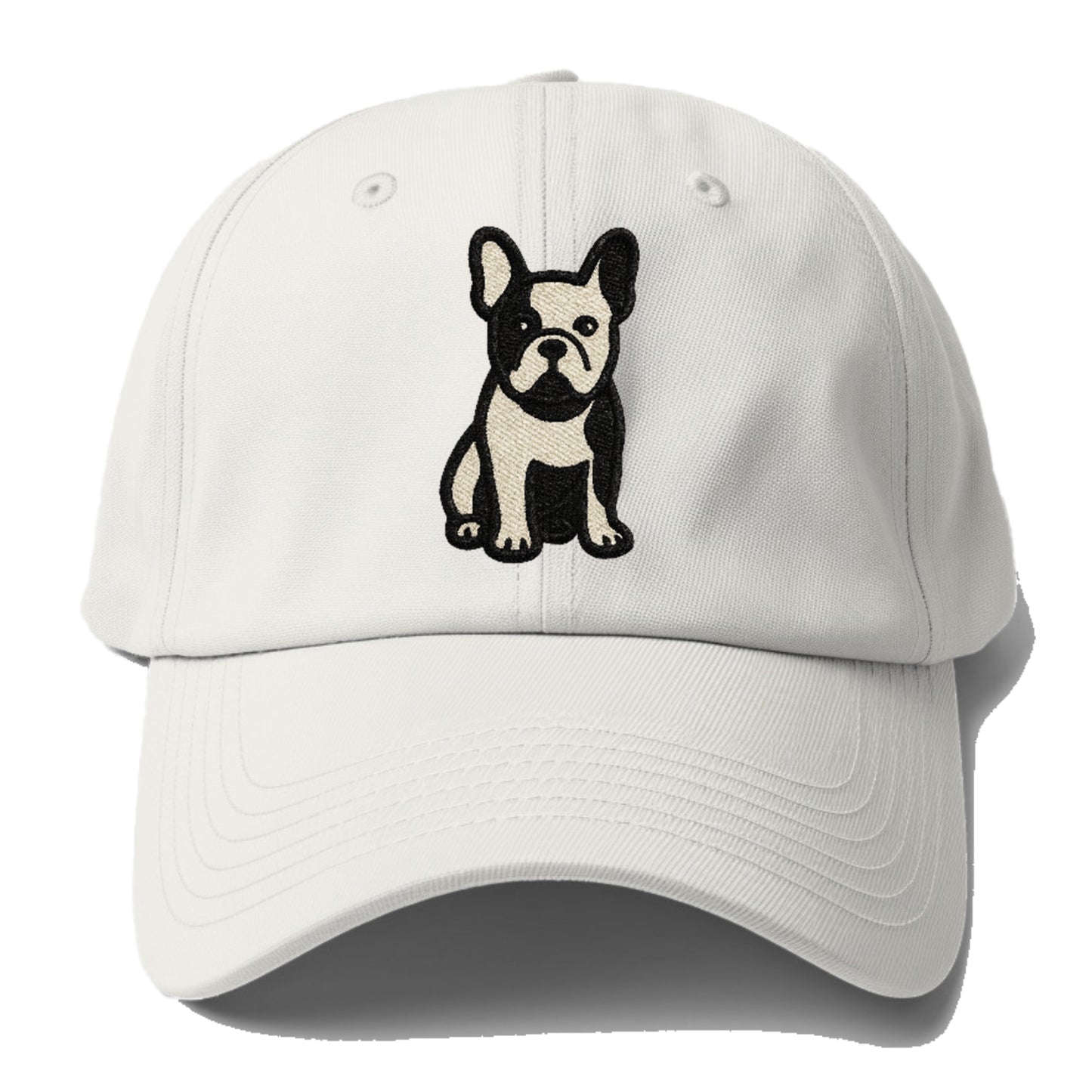 French Bulldog Black And White Tuxedo Pose Hat