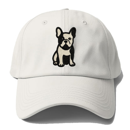 French Bulldog Black And White Tuxedo Pose Hat