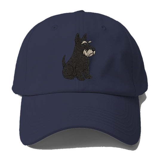 Scottish Terrier Black Sitting Pose Hat