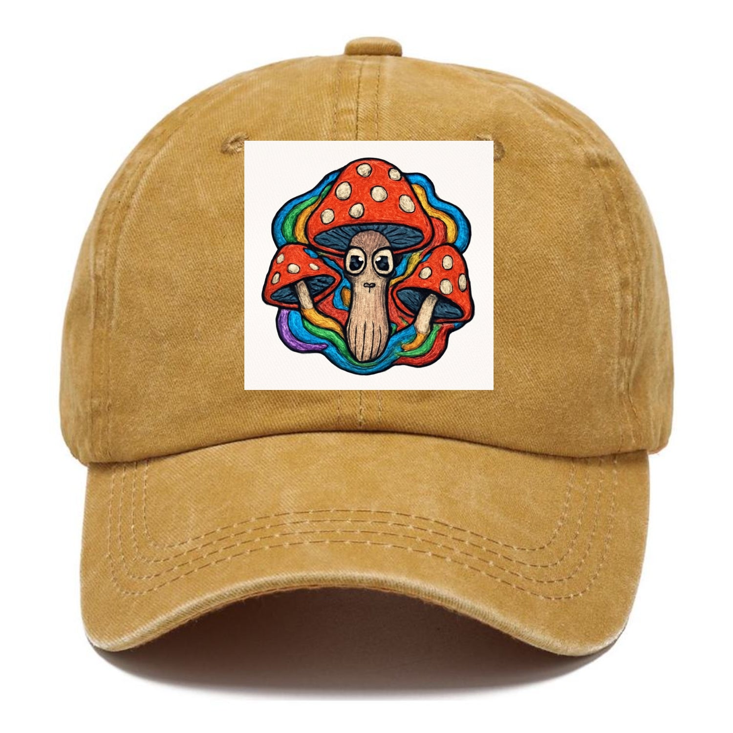 trippy mushrooms with psychedelic aura Hat