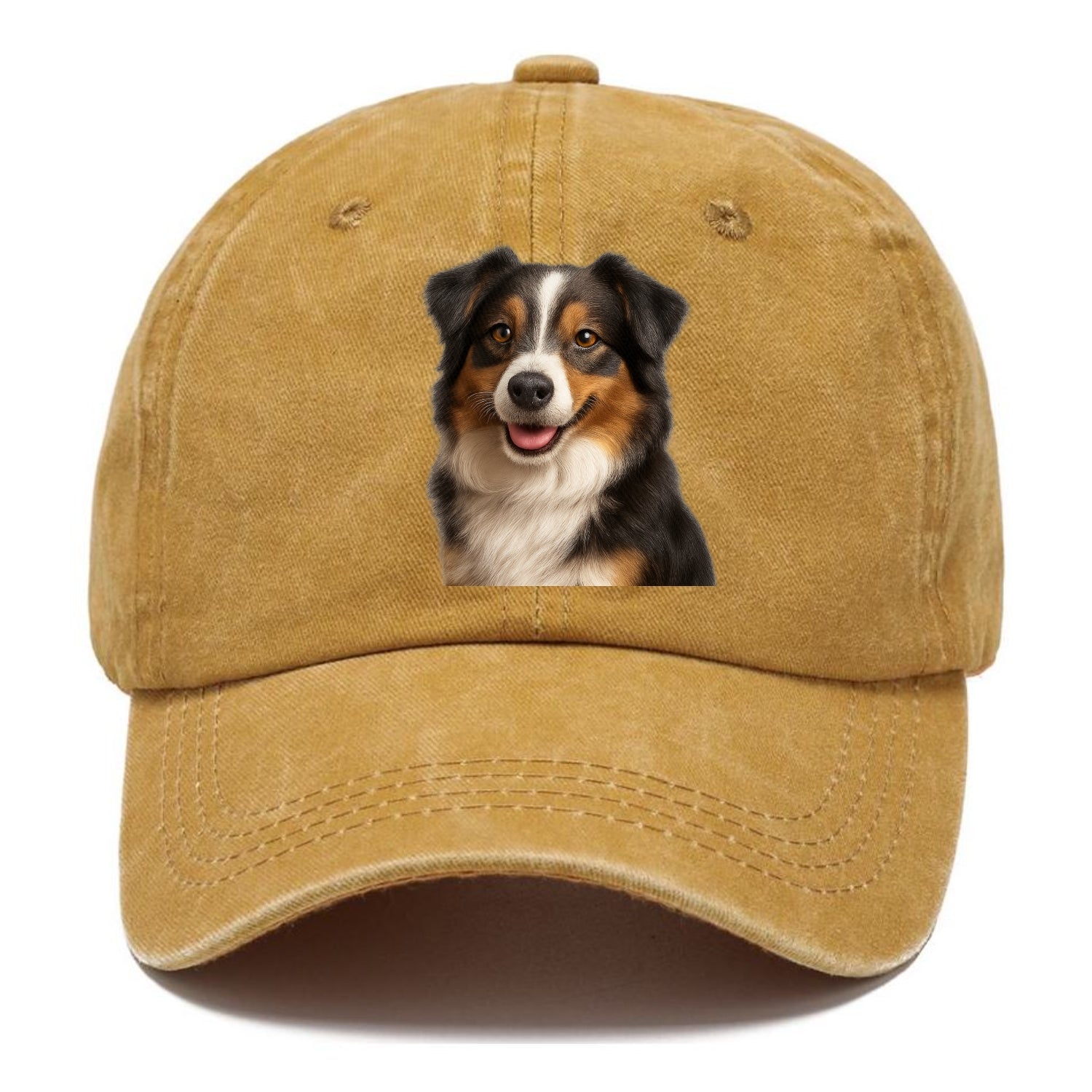 mini australian shepherd portrait design Hat