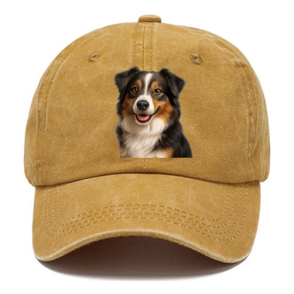 mini australian shepherd portrait design Hat