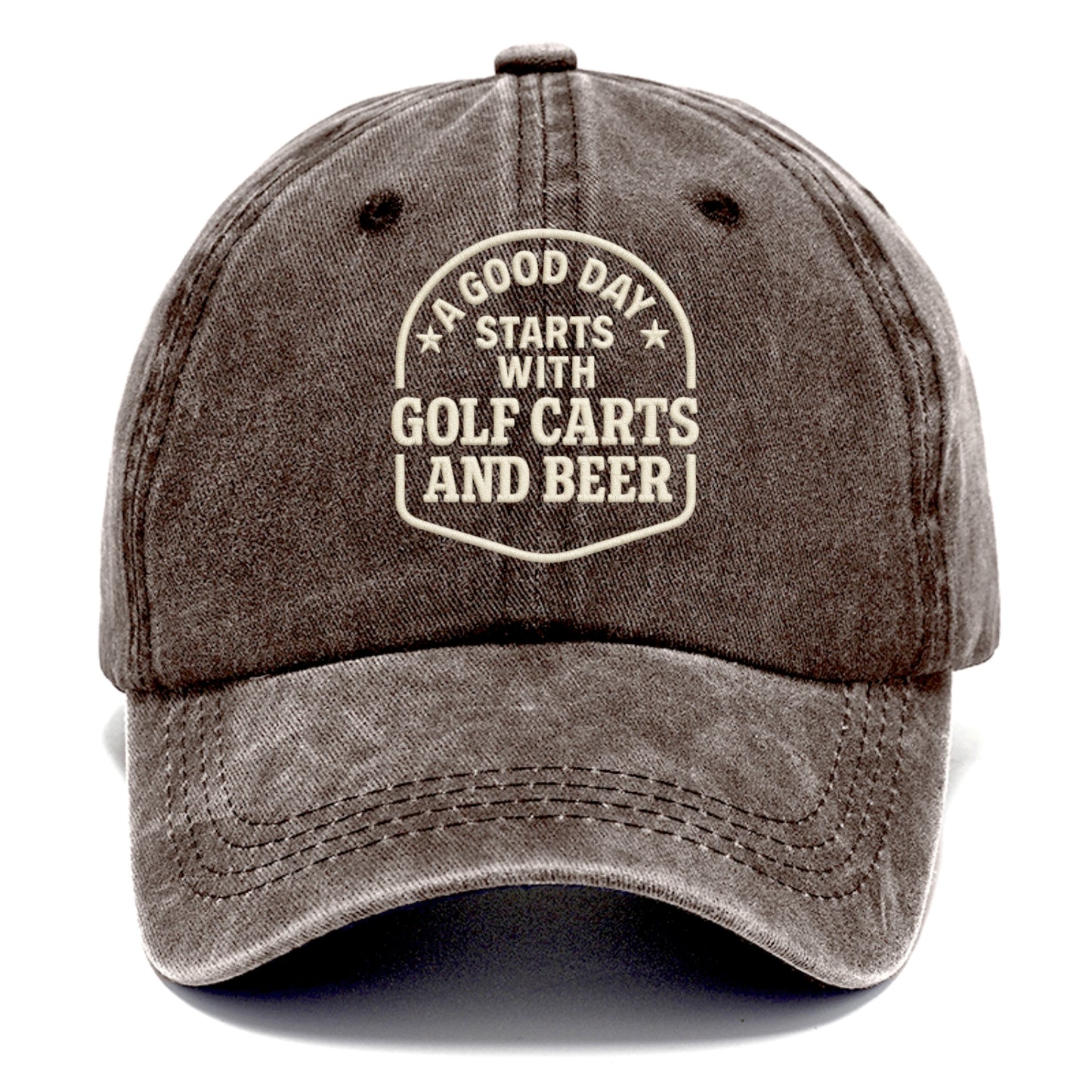 golf and leisure slogan Hat
