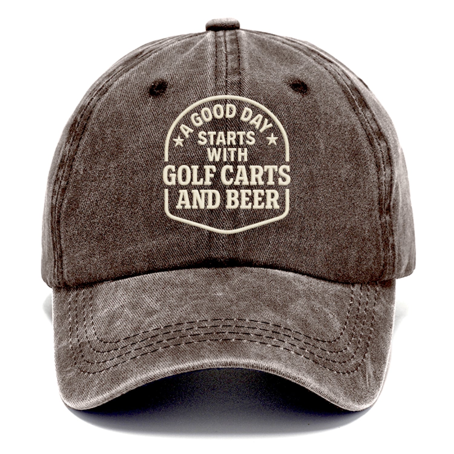 golf and leisure slogan Hat