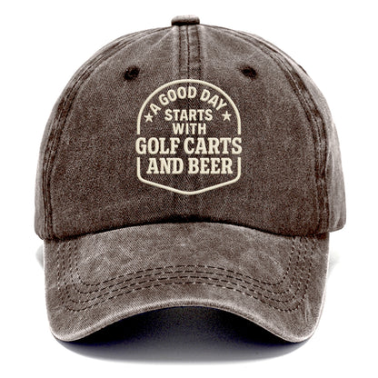 golf and leisure slogan Hat