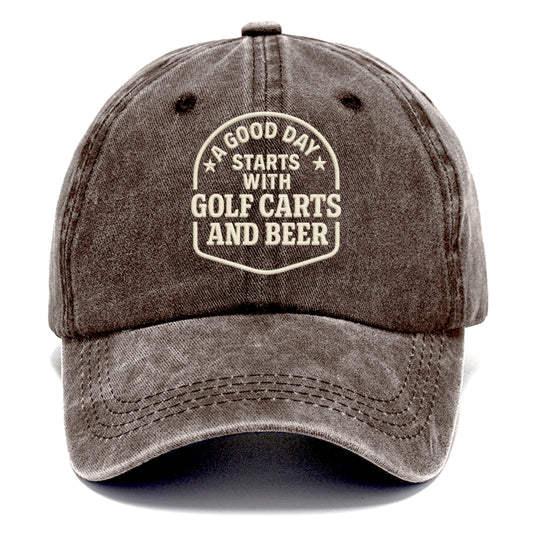 golf and leisure slogan Hat