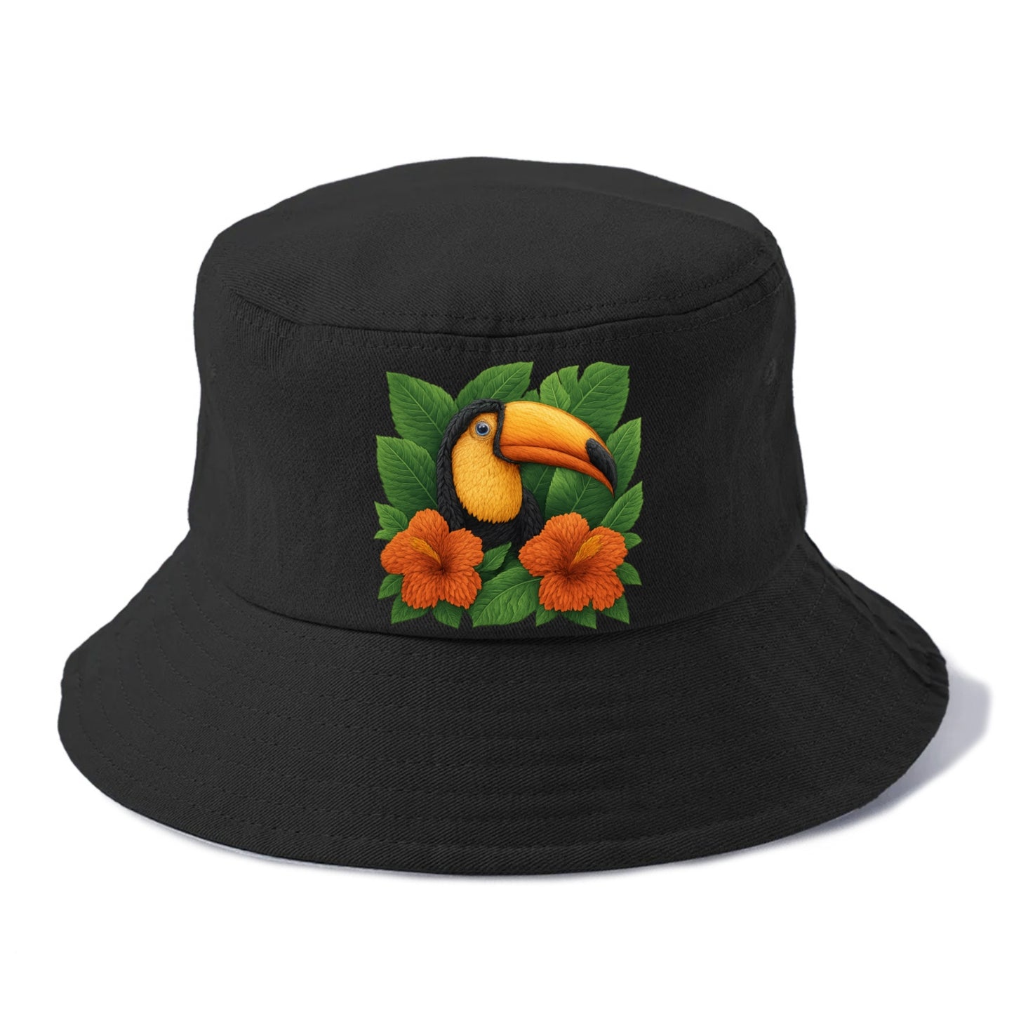tropical paradise toucan bloom Hat