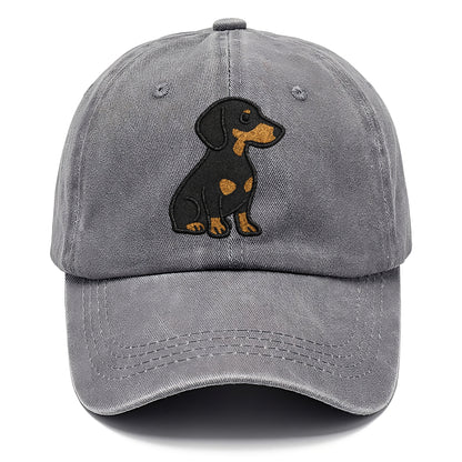 dachshund-black-and-tan-loyal-companion Hat