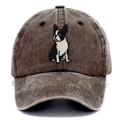 boston-terrier-black-white-tuxedo-charming-companion Hat