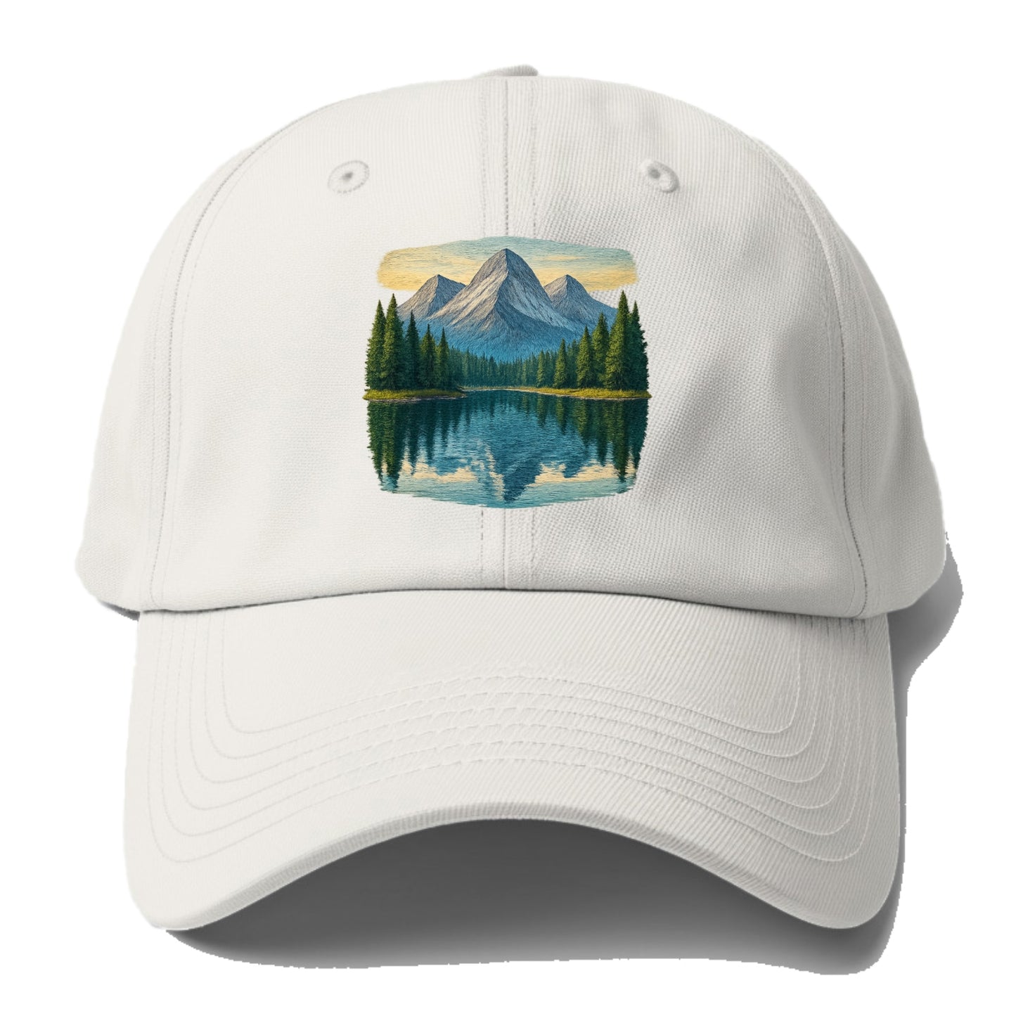mountain lake reflections Hat