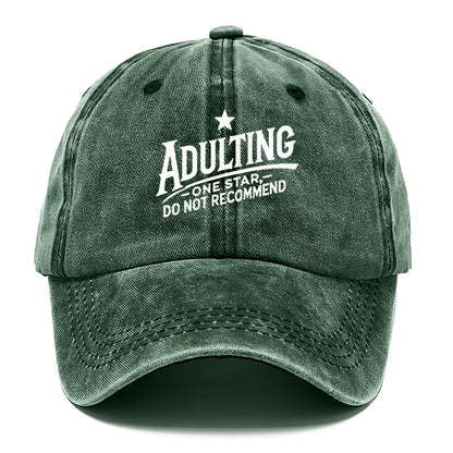 adulting one star do not recommend Hat