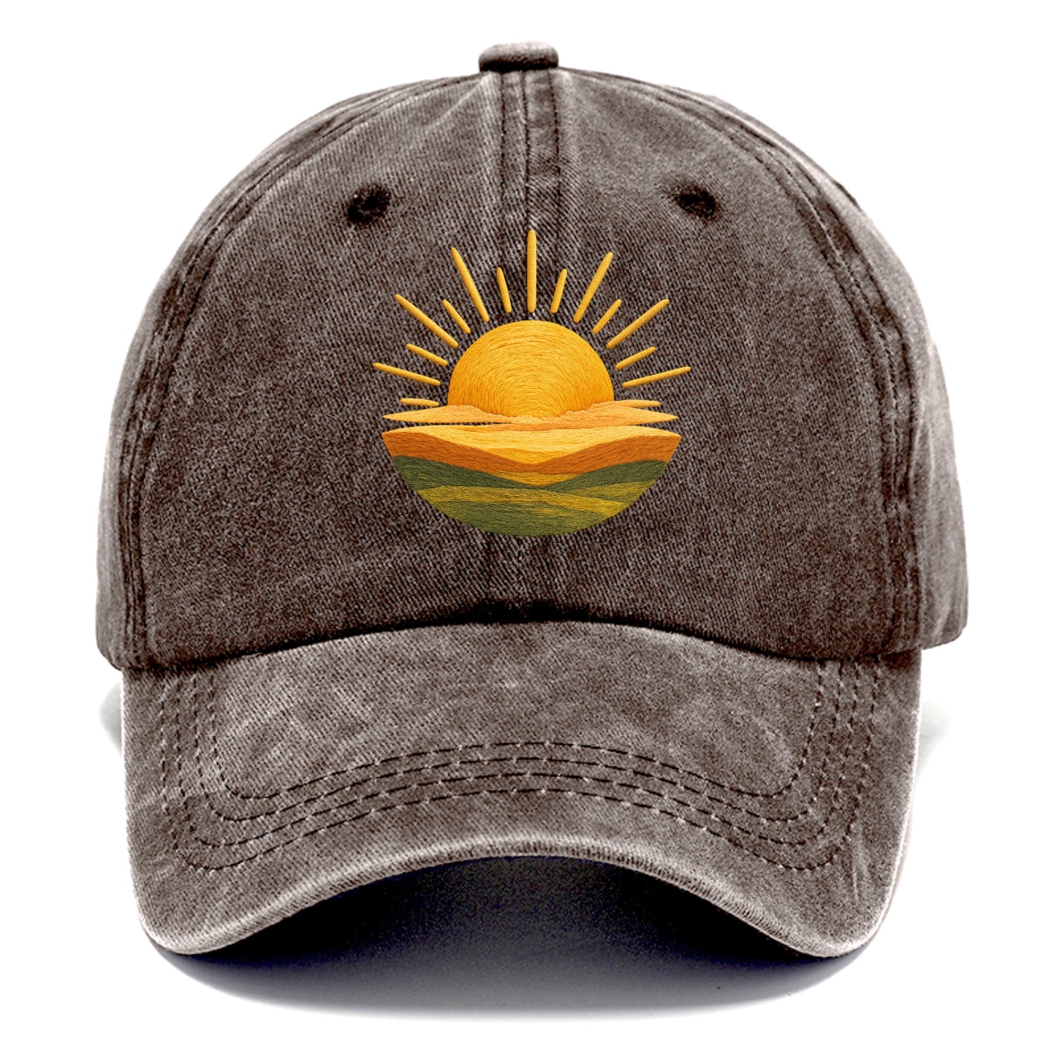 golden sunrise horizon Hat