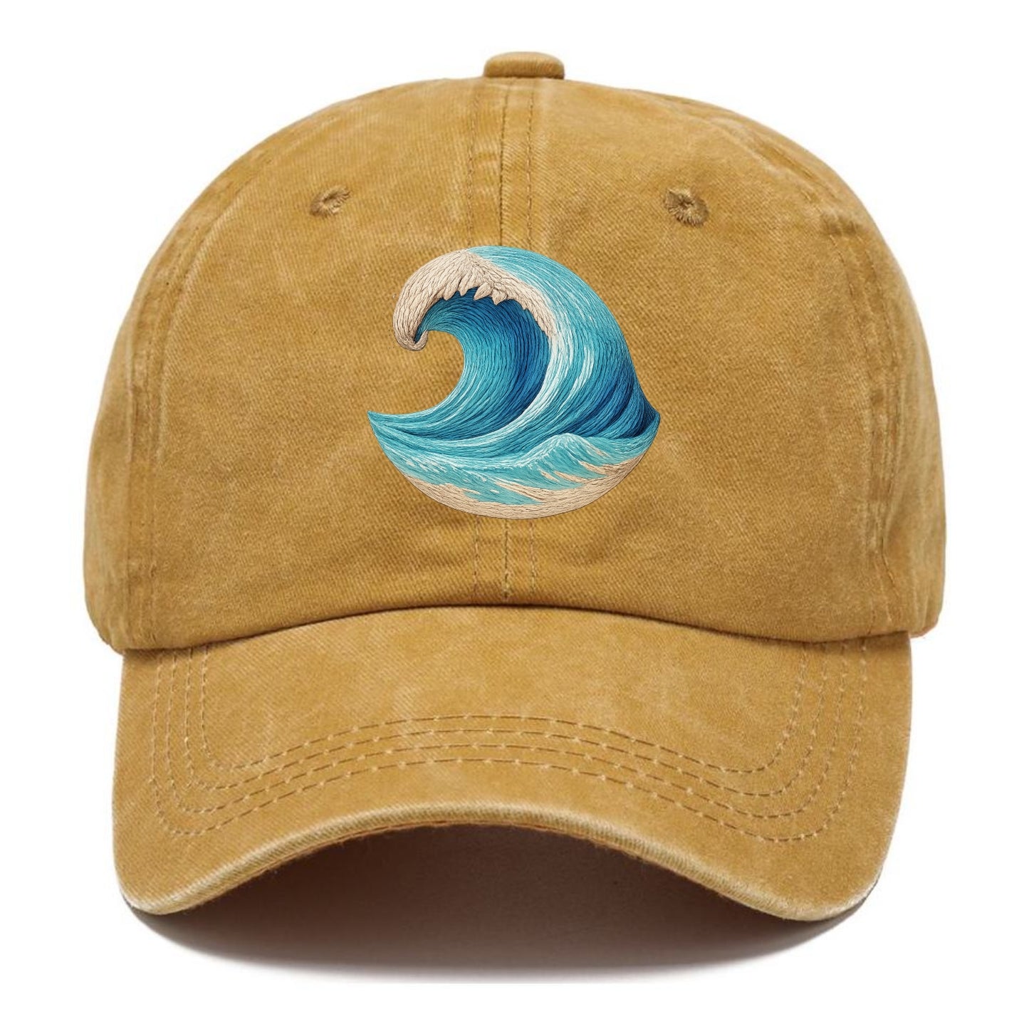 ocean's embrace woven depths Hat