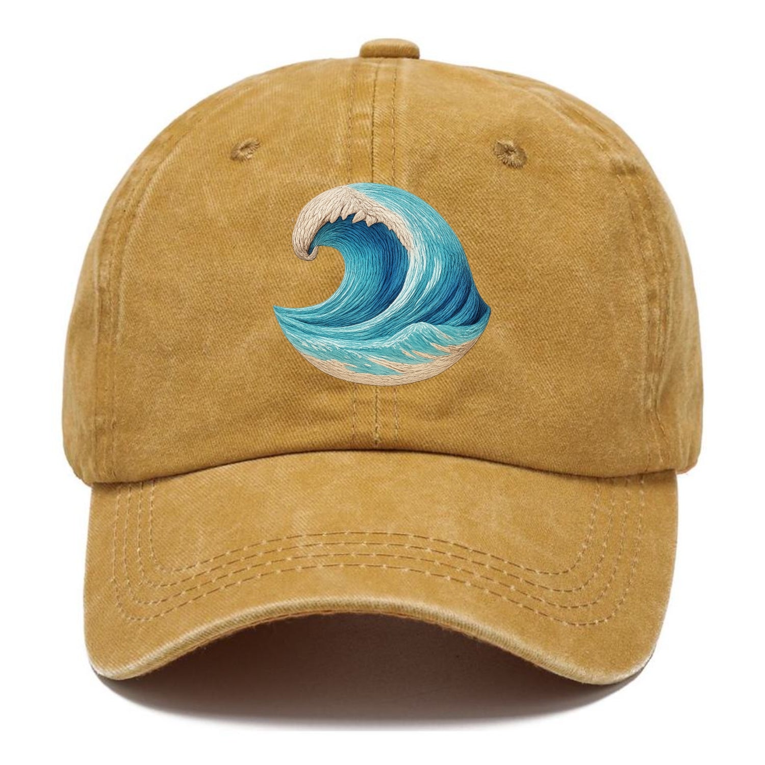 ocean's embrace woven depths Hat