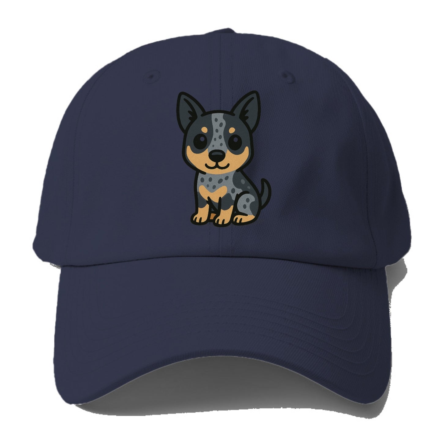 australian cattle dog blue heeler sitting pose portrait design Hat