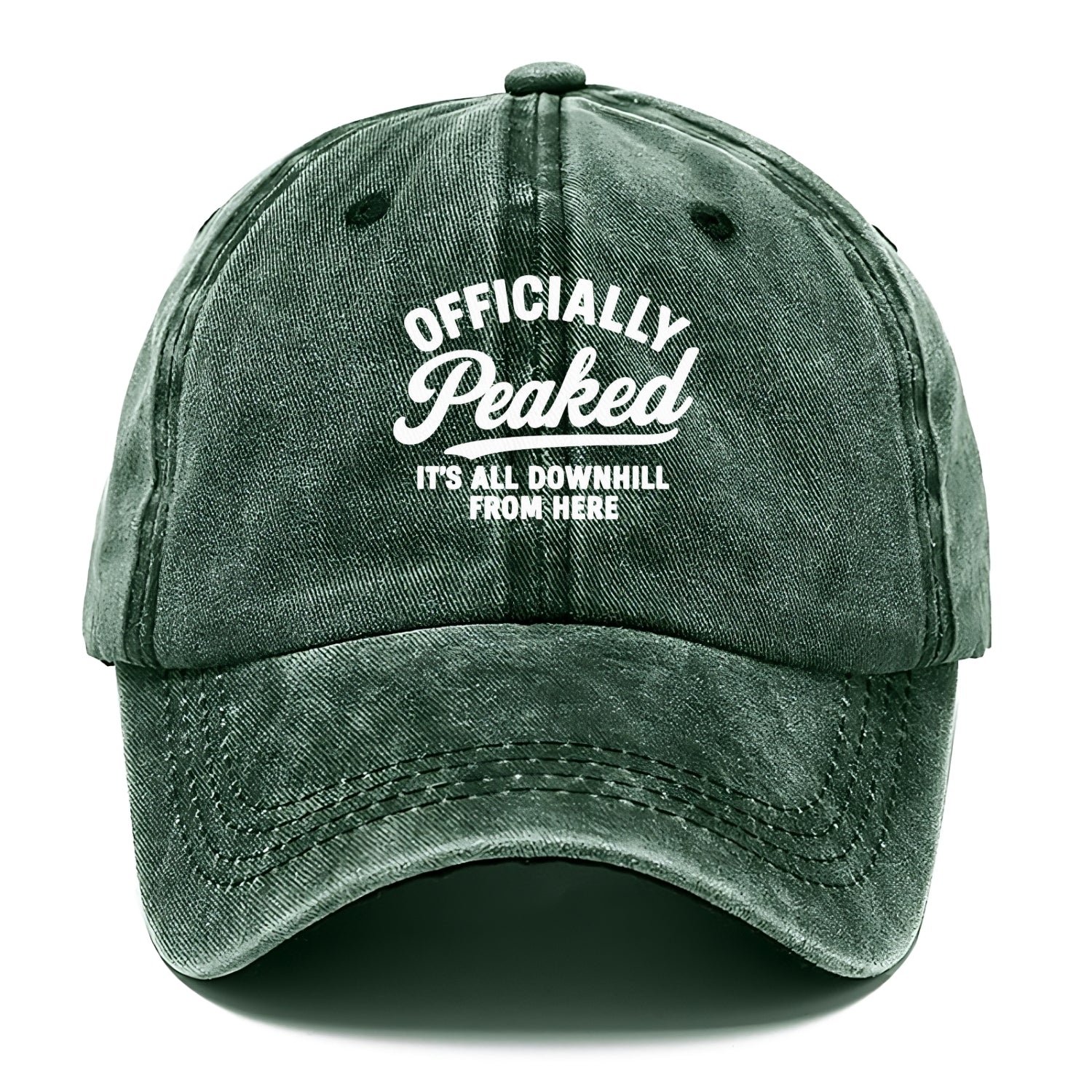 officially peaked all downhill from here Hat