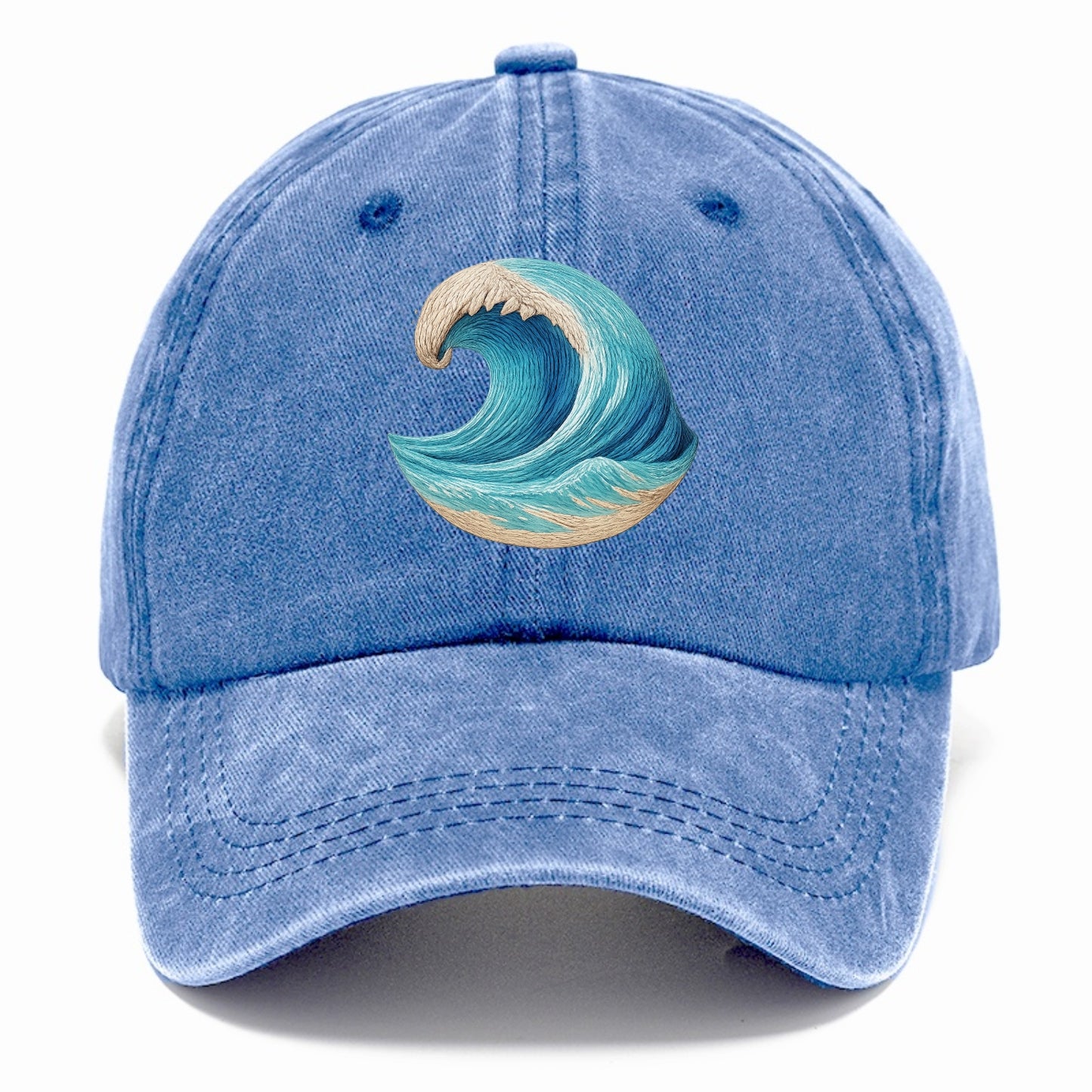ocean's embrace woven depths Hat
