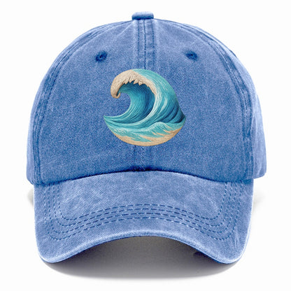 ocean's embrace woven depths Hat