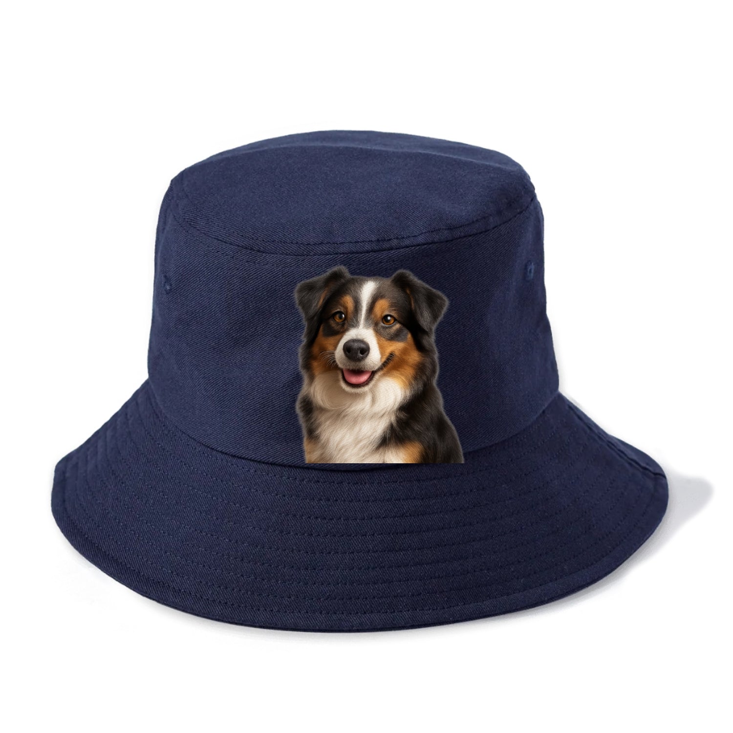 mini australian shepherd portrait design Hat