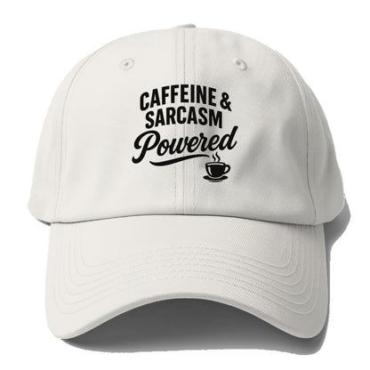 caffeine and sarcasm powered design Hat