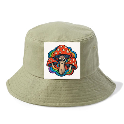 trippy mushrooms with psychedelic aura Hat