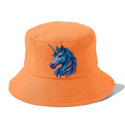 rainbow unicorn head artistic illustration Hat