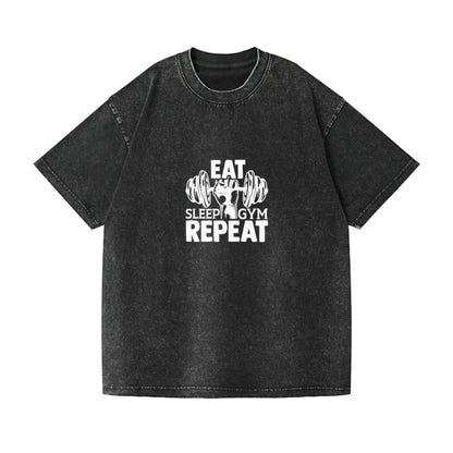 eat sleep gym repeat Hat