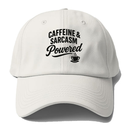 caffeine and sarcasm powered design Hat