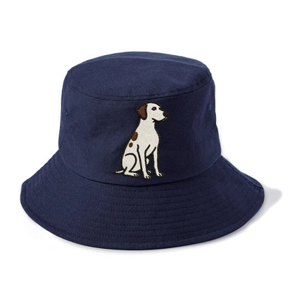 pointer-white-liver-spots-sitting-pose-loyal-spirit Hat