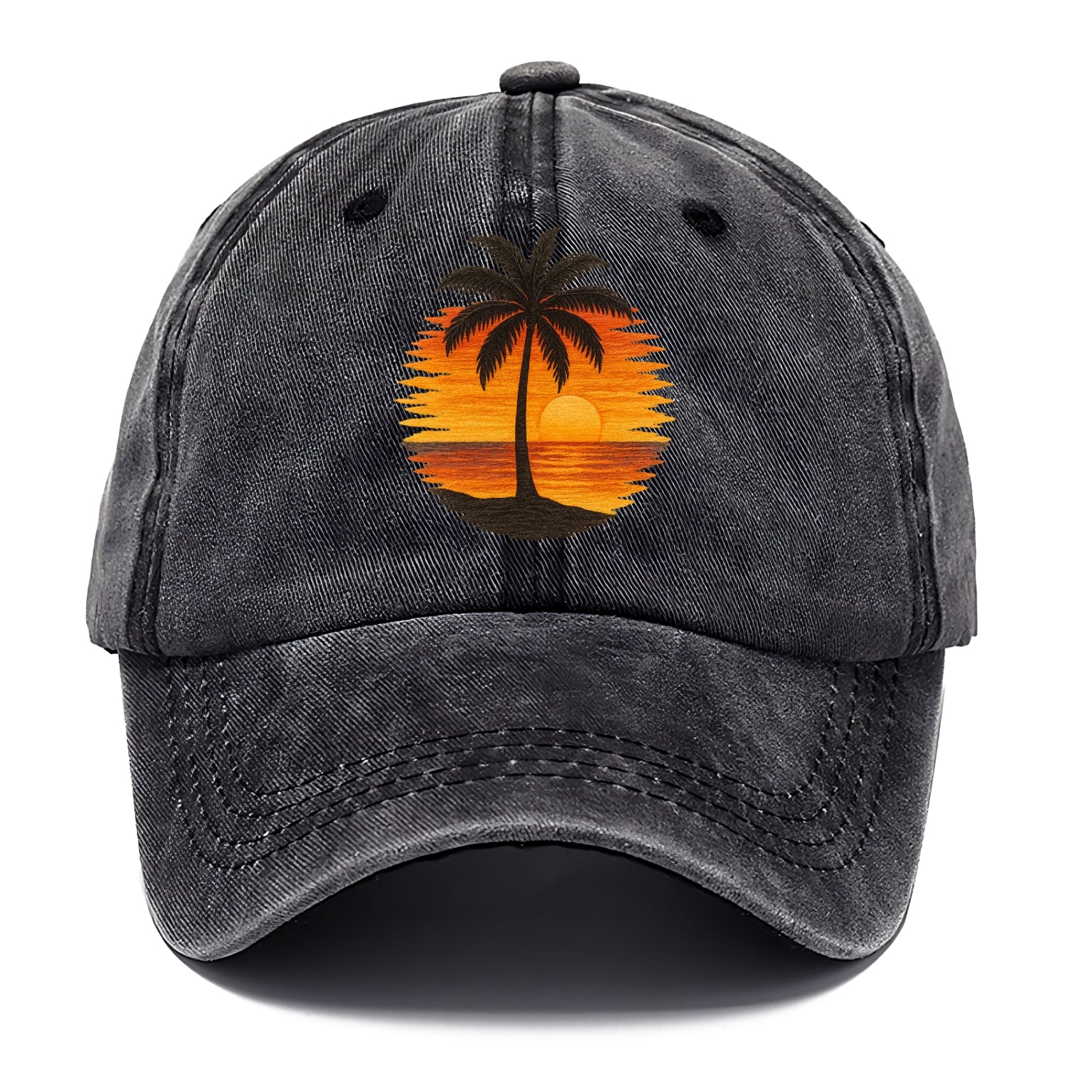 sunset palms paradise Hat