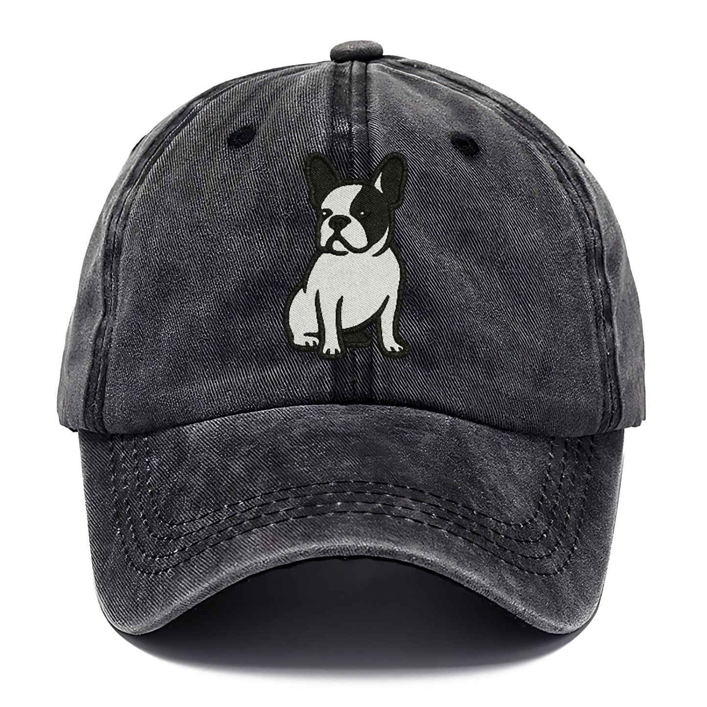 french-bulldog-black-white-charming-pose Hat