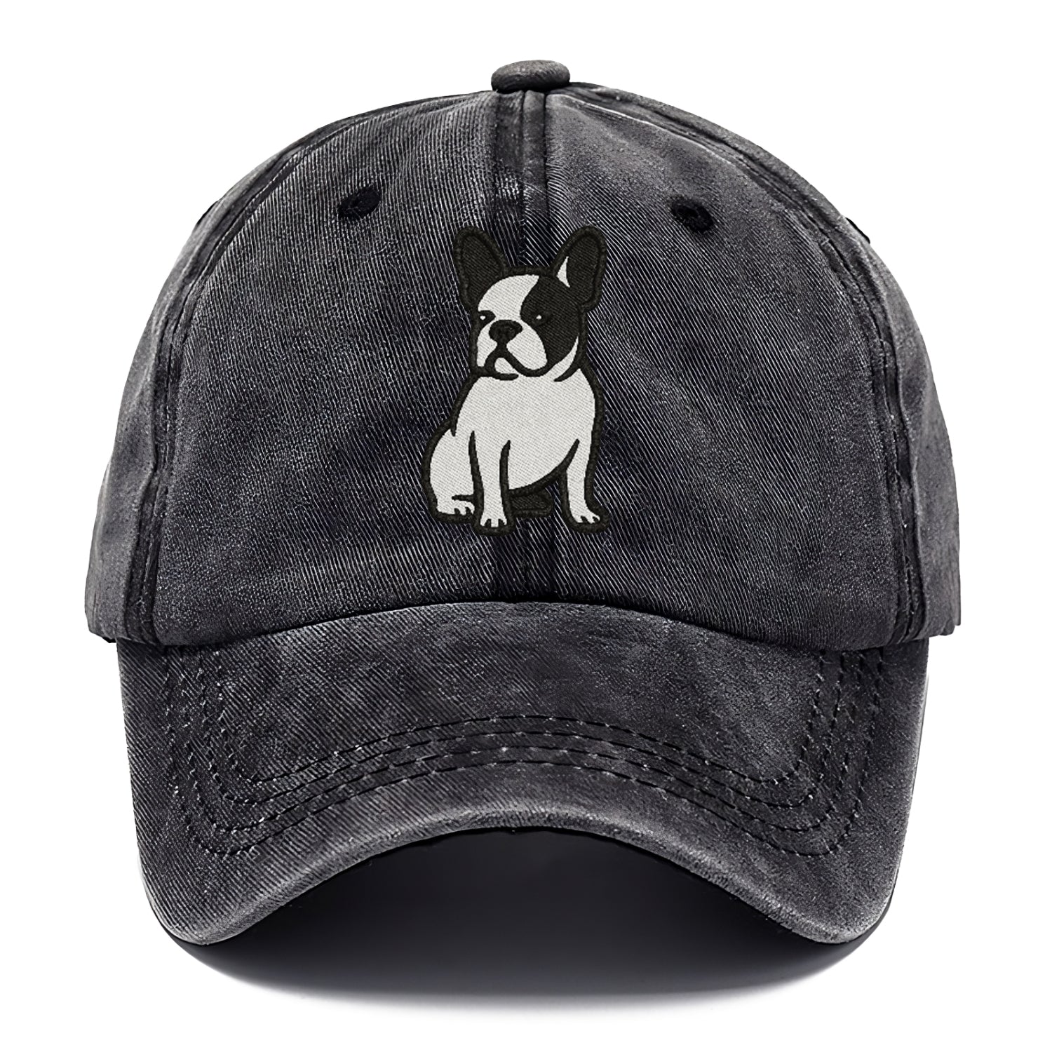 french-bulldog-black-white-charming-pose Hat